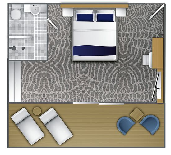 Deluxe Kabine mit Balkon © ship ocean albatros