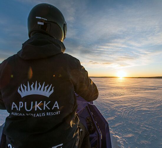 Snowmobile safari through the arctic wilderness © apukka resort