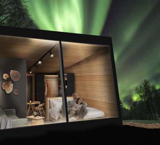 Pure Northern Lights © arctic glass suite