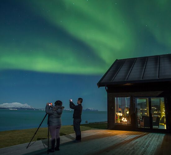 Nordlichter-Weihnachten in Norwegen © Lyngen Experience Lodge