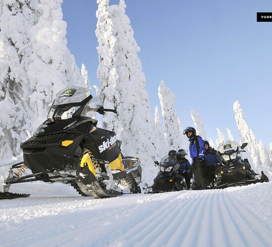 Wilderness sled dog tour Finland © vuokatti