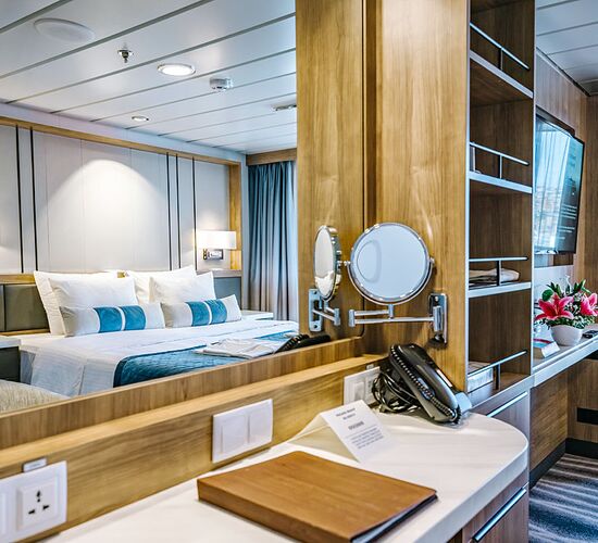 Kabine mit Balkon © ship ocean victory