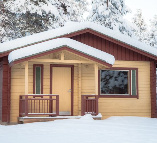 © cabin with fireplace torassieppi