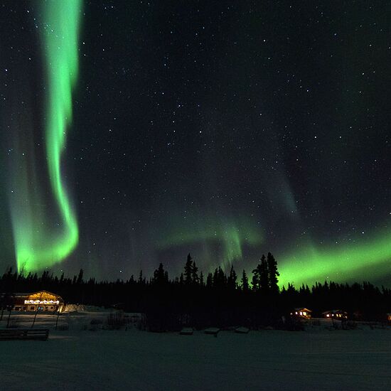 Northern Lights Time Out in the Yukon
