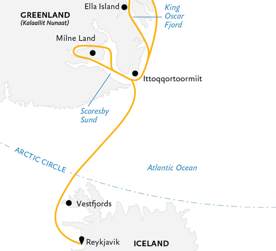 Under the Northern Lights: Exploring Iceland & East Greenland © nordosten groenlands