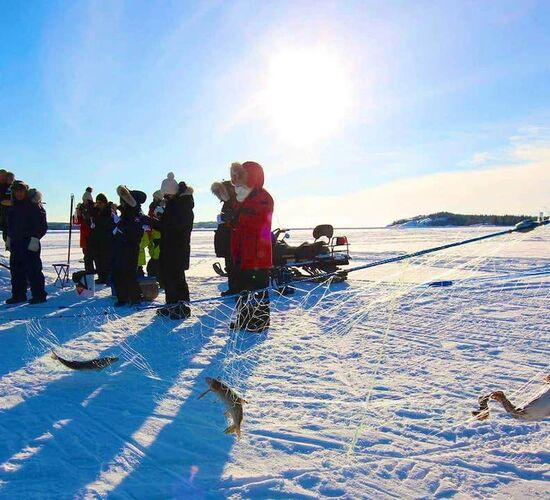 Traditional Ice Fishing © north star adventures