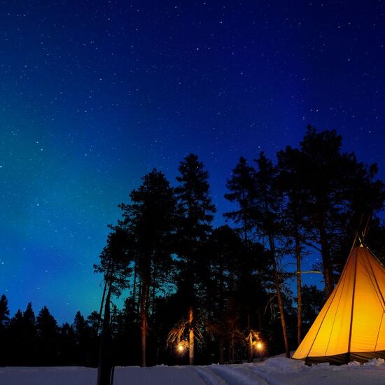 Nächte unter Nordlichtern © brandon pinebay lodge