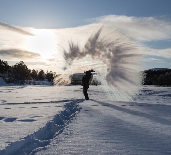 Geführte Schneeschuhwanderung © holmenhundecenter