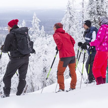 Finnische Winterwoche auf Schneeschuhen